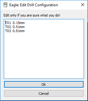 edit drill configuration